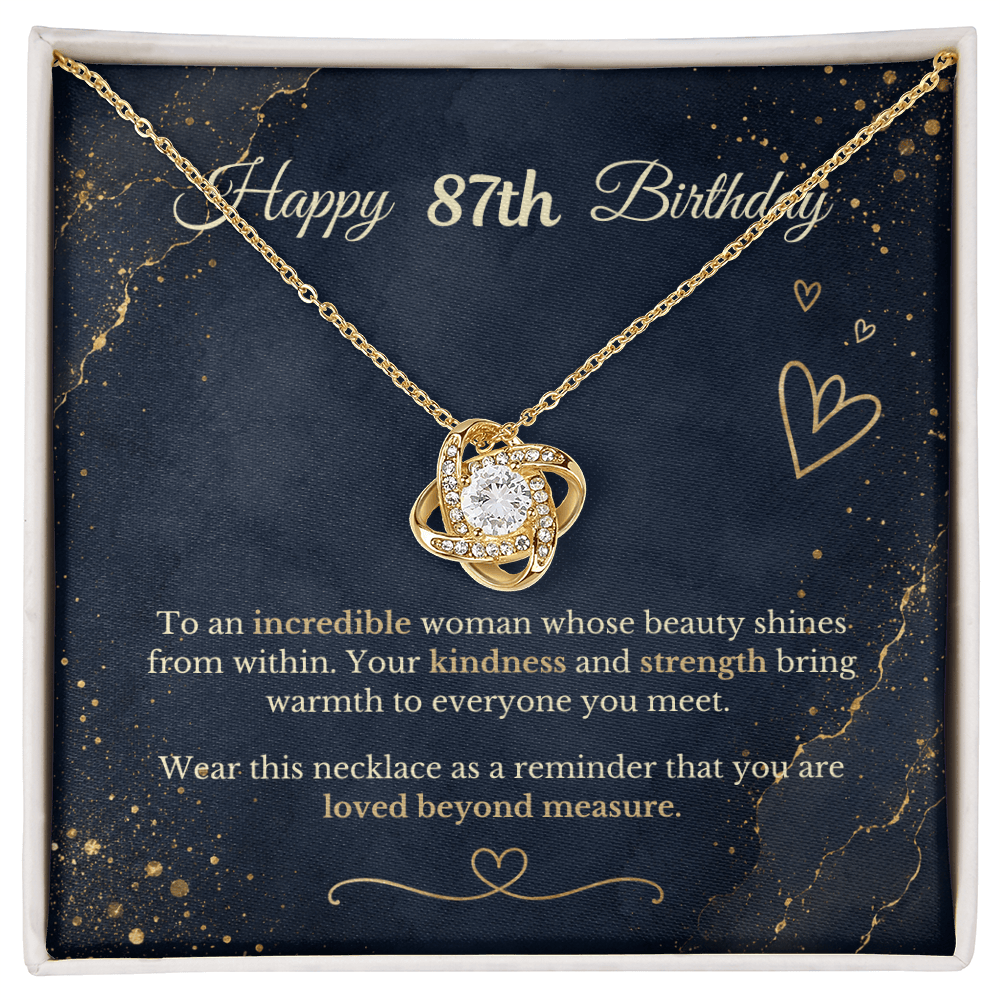 Happy 87th Birthday Necklace