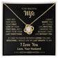 To My Wife - My Last Everything - Necklace - Yellow Gold Finish with Two-tone Box