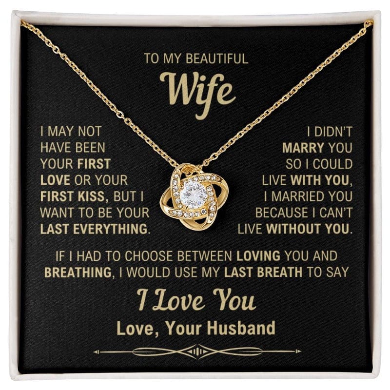 To my wife last everything necklace Clearance