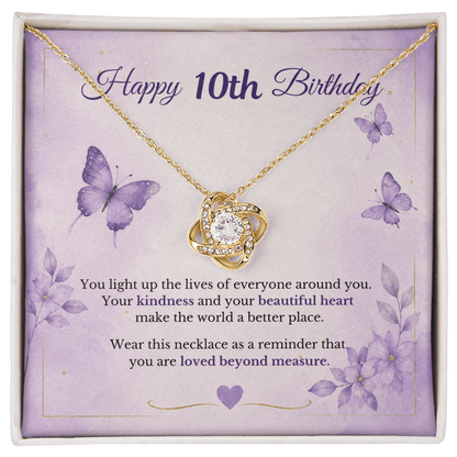 Happy 10th Birthday Necklace
