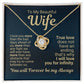 To My Wife - I Love You More - Necklace - Yellow Gold with Two-tone Box
