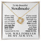 To My Soulmate - When I Say I Love You - Yellow Gold Finish - Necklace - Two-tone Box