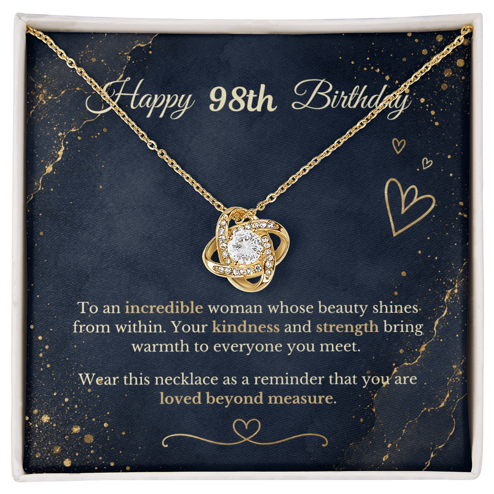 Happy 98th Birthday Necklace