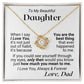 To My Daughter - You Are The Best Thing - Necklace - Yellow Gold Finish with Two-tone Box