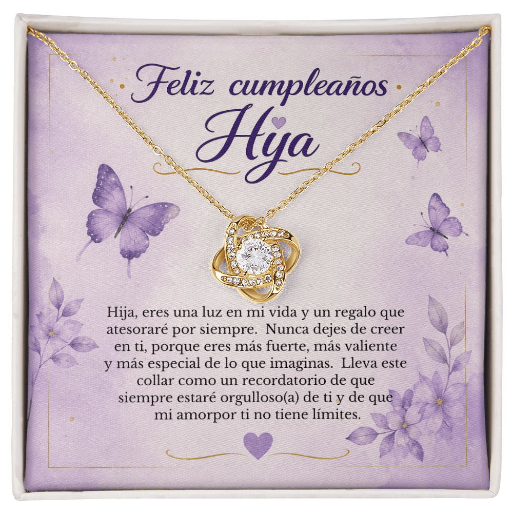 Collar de Cumpleaños para Hija con Tarjeta de Mensaje