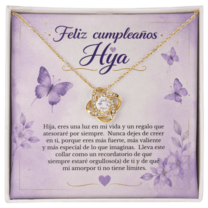 Collar de Cumpleaños para Hija con Tarjeta de Mensaje