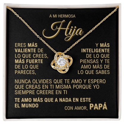 A Mi Hija - Con Amor Papa - Collar