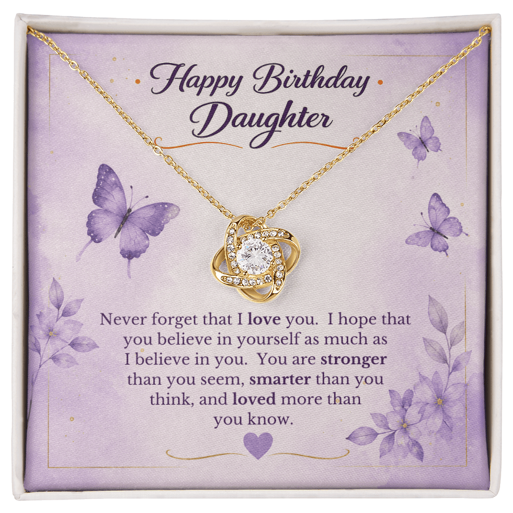 Happy Birthday to My Daughter Necklace Gift