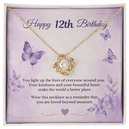 Happy 12th Birthday Necklace