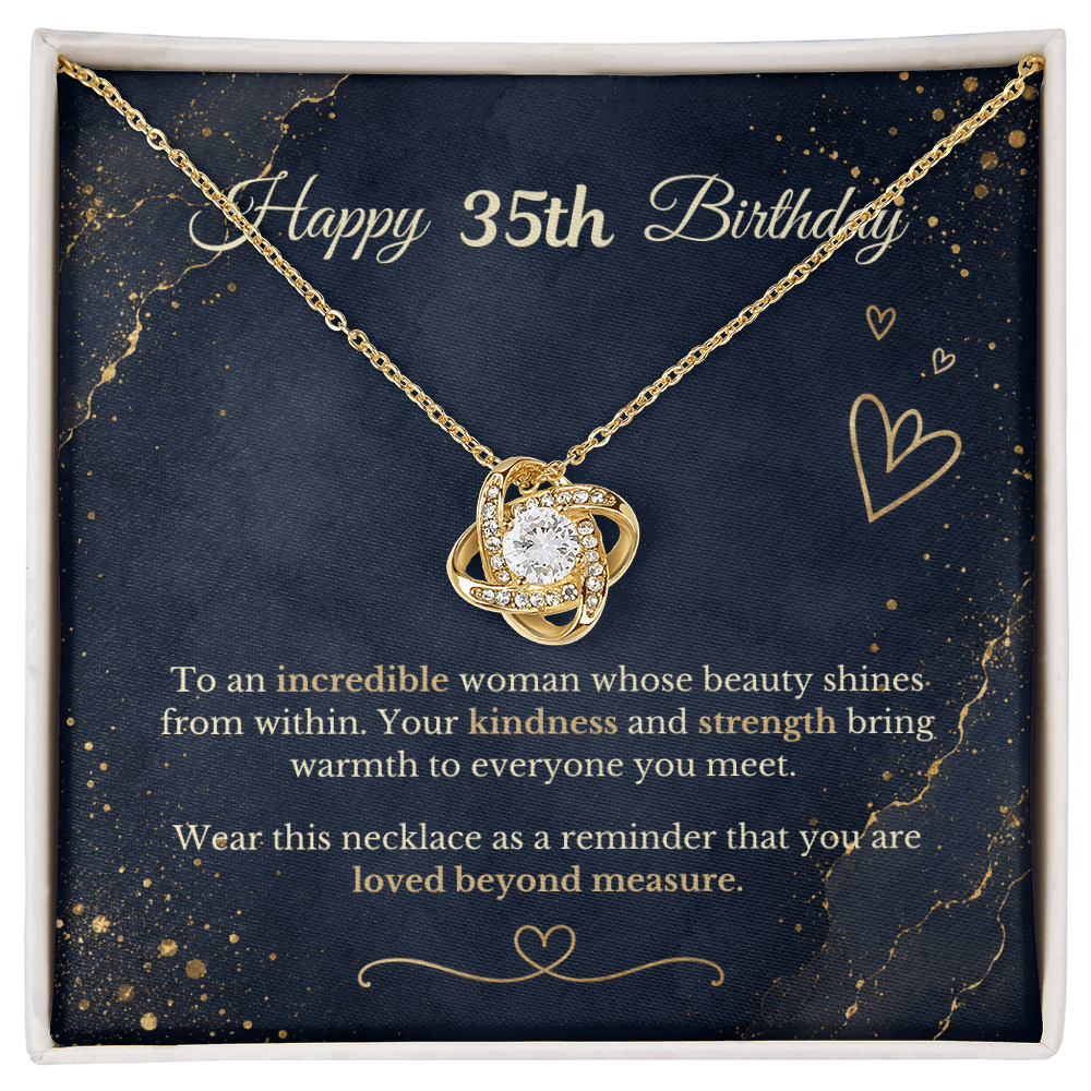 Happy 35th Birthday Necklace