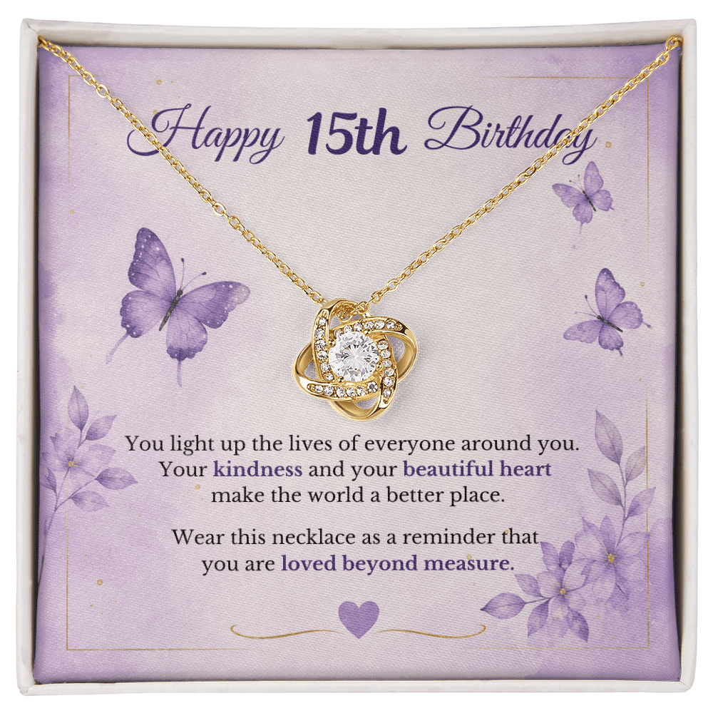 Happy 15th Birthday Necklace
