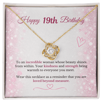 Happy 19th Birthday Necklace