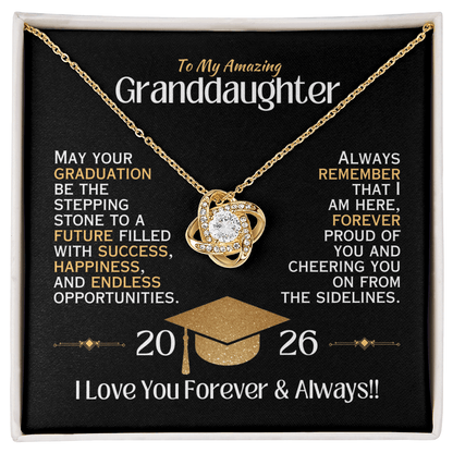 To My Brilliant Granddaughter - Graduation Necklace - 2026