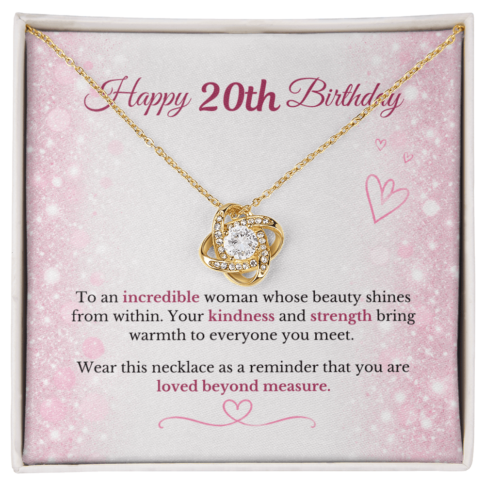 Happy 20th Birthday Necklace