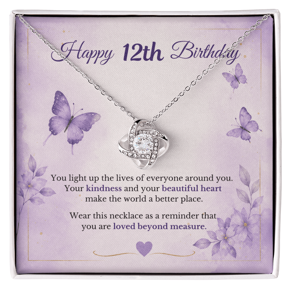 Happy 12th Birthday Necklace