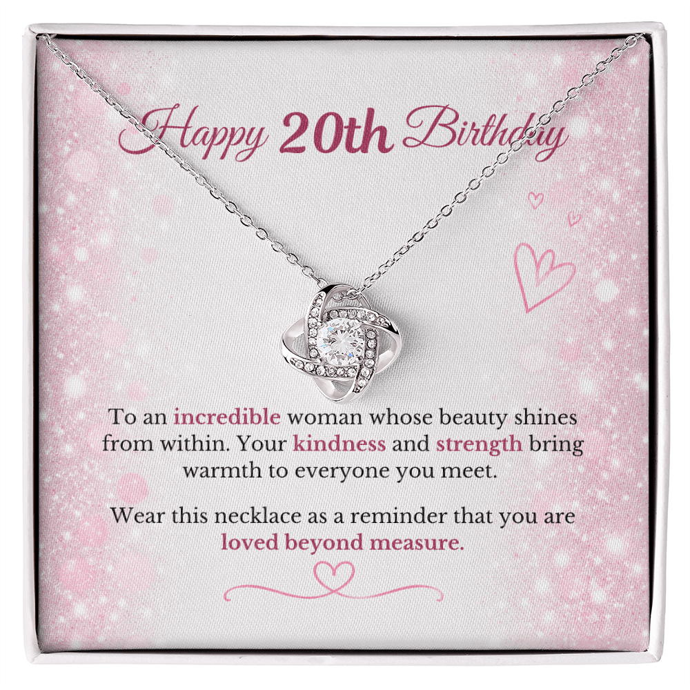 Happy 20th Birthday Necklace