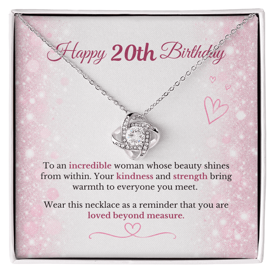 Happy 20th Birthday Necklace