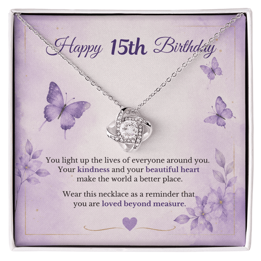 Happy 15th Birthday Necklace