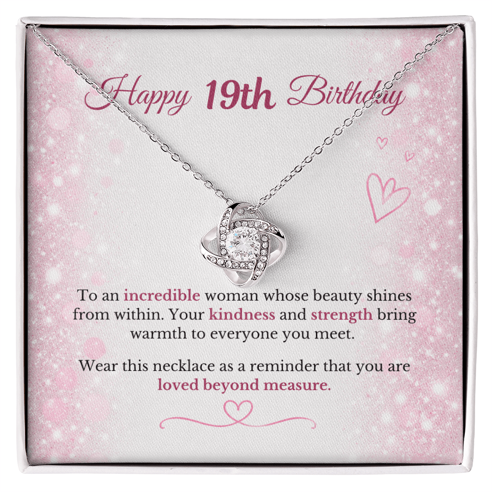 Happy 19th Birthday Necklace