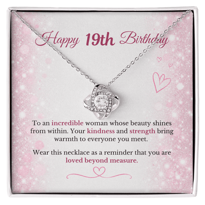 Happy 19th Birthday Necklace