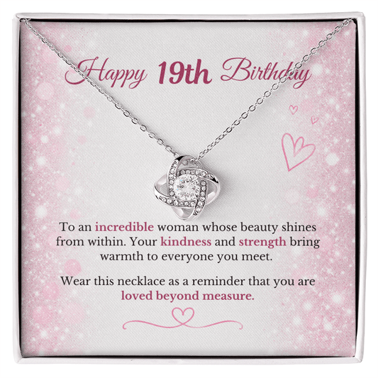 Happy 19th Birthday Necklace