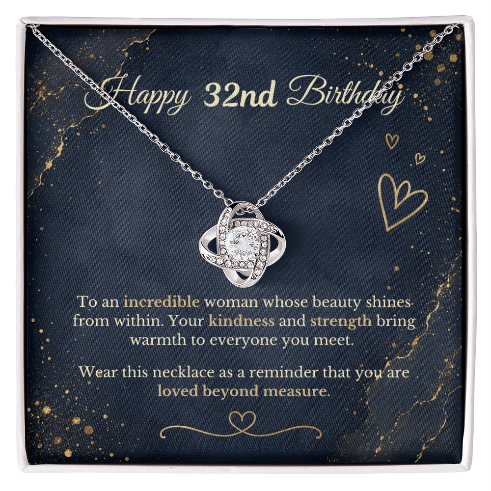 Happy 32nd Birthday Necklace
