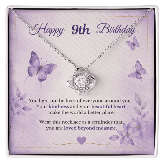 Happy 9th Birthday Necklace