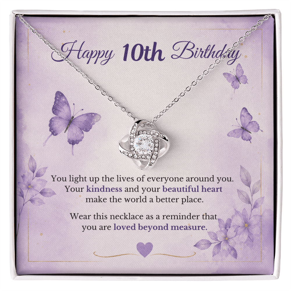 Happy 10th Birthday Necklace