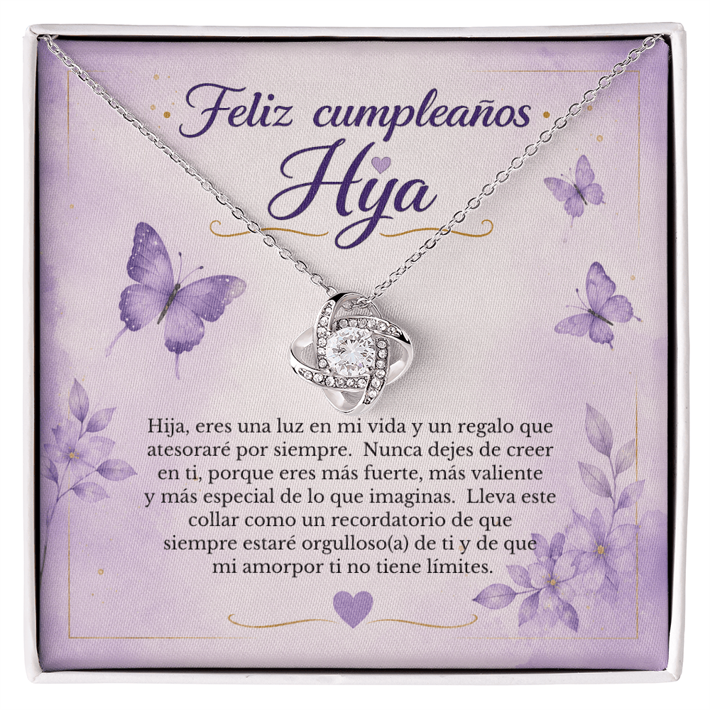 Collar de Cumpleaños para Hija con Tarjeta de Mensaje