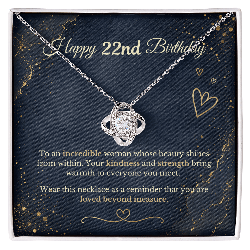 Happy 22nd Birthday Necklace