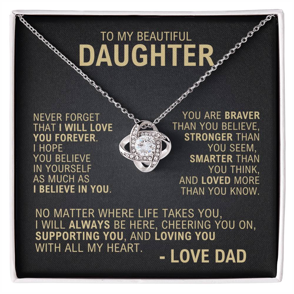 To My Daughter - Forever Love - Necklace