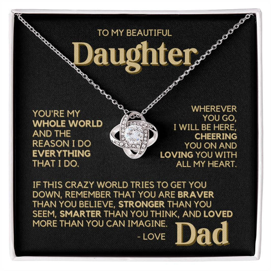 To My Daughter - My Whole World - Necklace