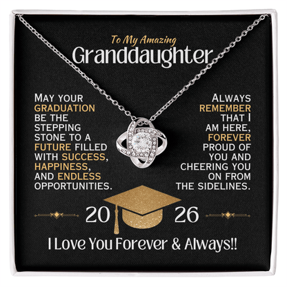 To My Brilliant Granddaughter - Graduation Necklace - 2026