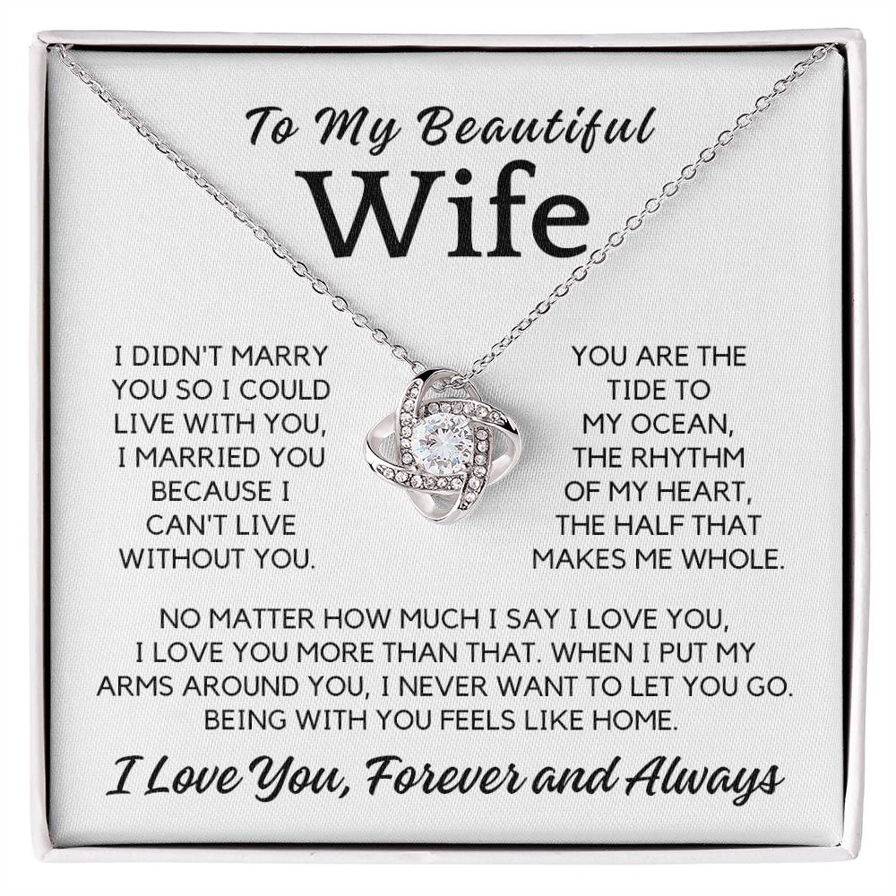 To My Wife - You Are My Home - Necklace
