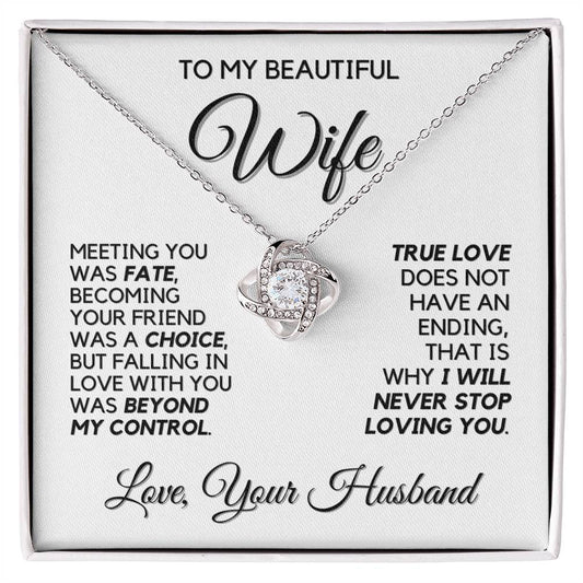 To My Wife - Infinite Love - Necklace