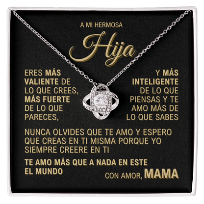 A Mi Hija - Con Amor Mama - Collar