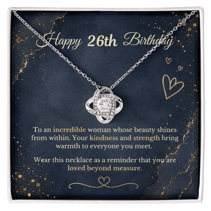 Happy 26th Birthday Necklace