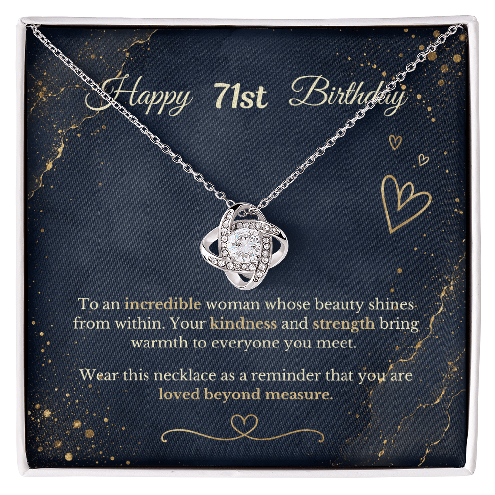 Happy 71st Birthday Necklace
