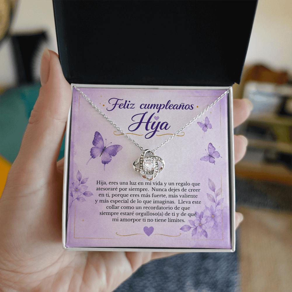 Collar de Cumpleaños para Hija con Tarjeta de Mensaje