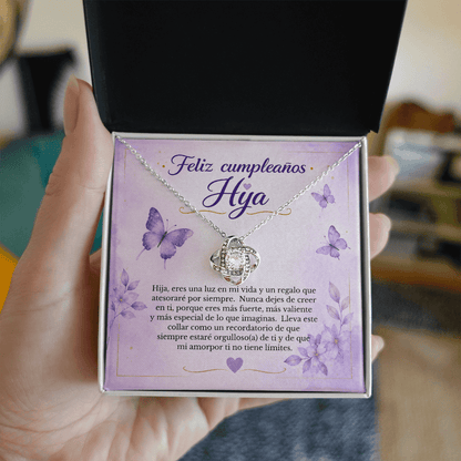 Collar de Cumpleaños para Hija con Tarjeta de Mensaje