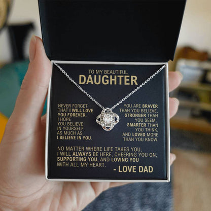 To My Daughter - Forever Love - Necklace