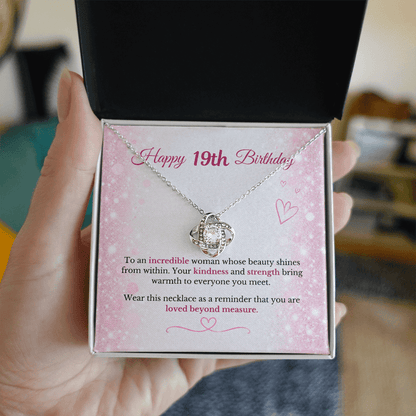 Happy 19th Birthday Necklace