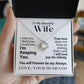 To My Wife - I'm Keeping You - White Gold Finish - Necklace - Two-tone Box