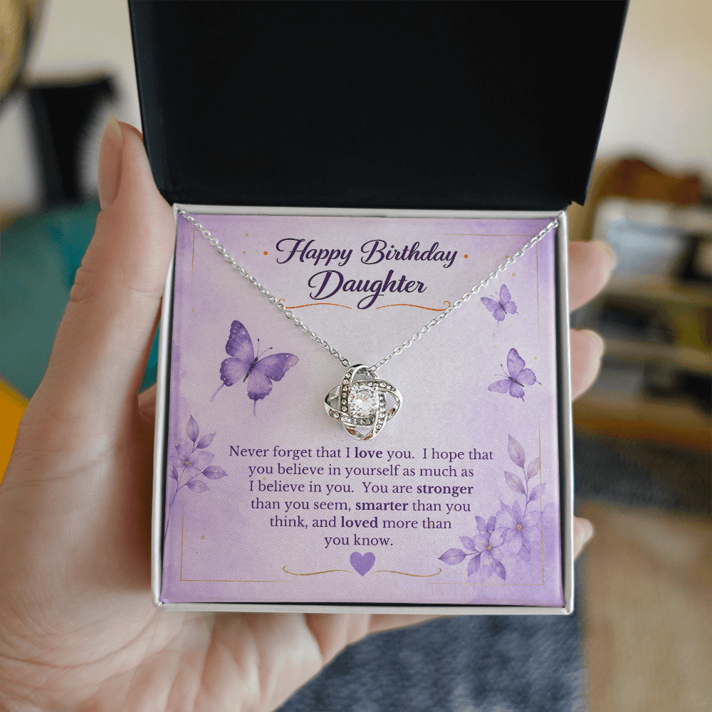 Happy Birthday to My Daughter Necklace Gift
