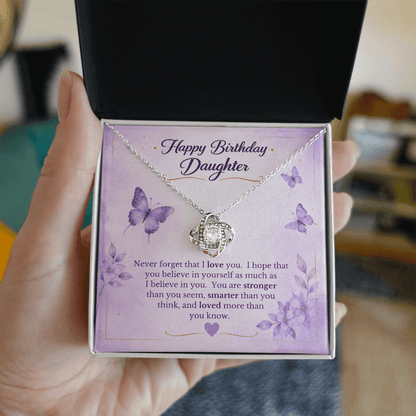 Happy Birthday to My Daughter Necklace Gift