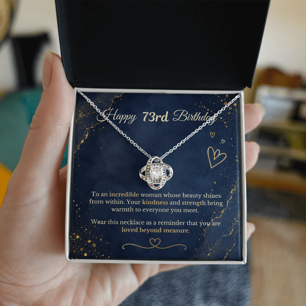 Happy 73rd Birthday Necklace