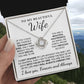 To My Wife - My Angel - Necklace - White Gold Finish with Two-tone Box