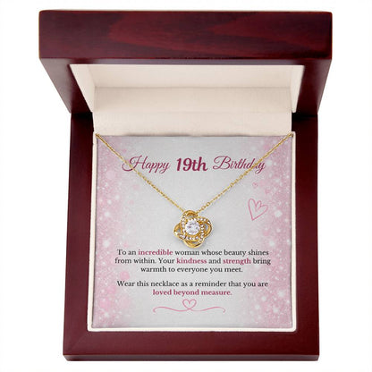 Happy 19th Birthday Necklace