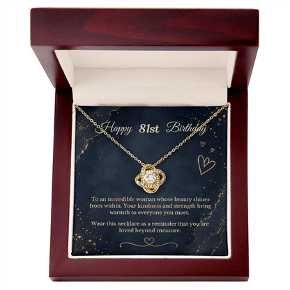 Happy 81st Birthday Necklace
