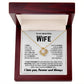 To My Wife - My Perfect Love - Necklace - Yellow Gold Finish with Luxury LED Box
